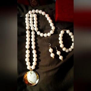 Pearl jewelry full set